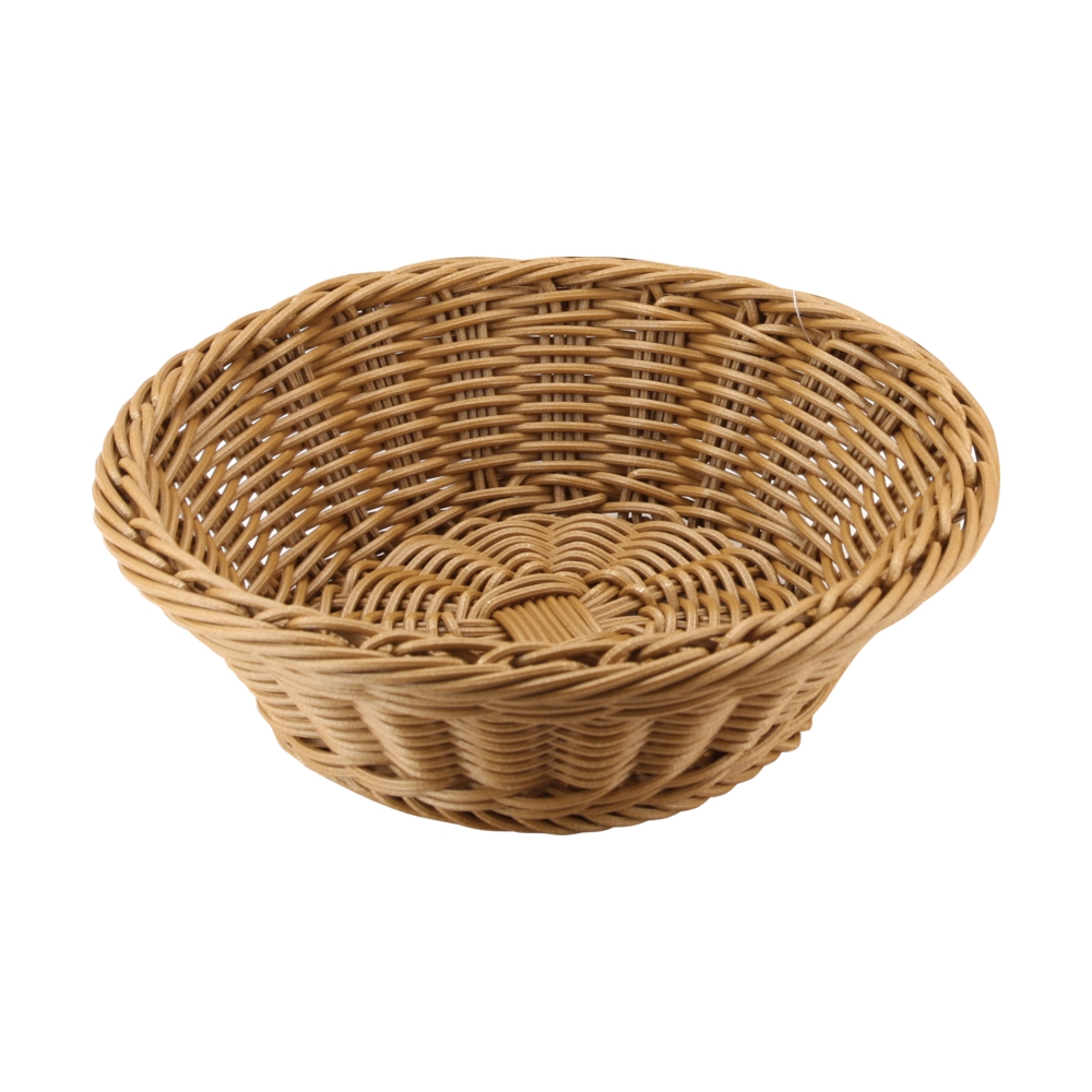 C06 Sereis Heavy Duty Polypropylene Rattan Basket, Round, dia.18.5x7.5 ...