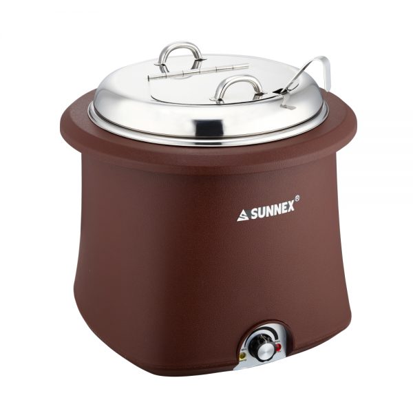 Electric Soup Warmer Stainless Steel Cover Brown (Galena Series)-E07-2001