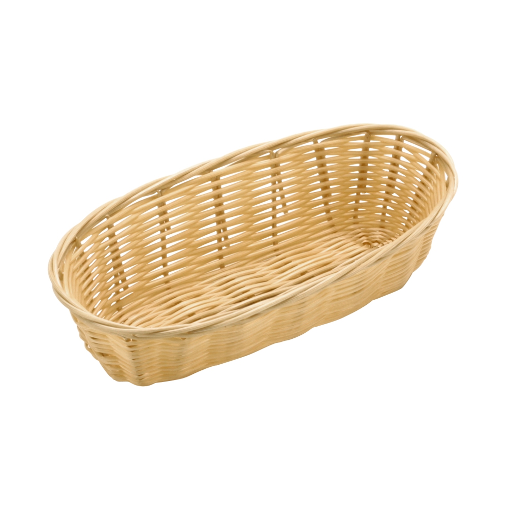 Polypropylene Rattan Basket 23x10x6cm Cracker Light Brown (C03 Range ...