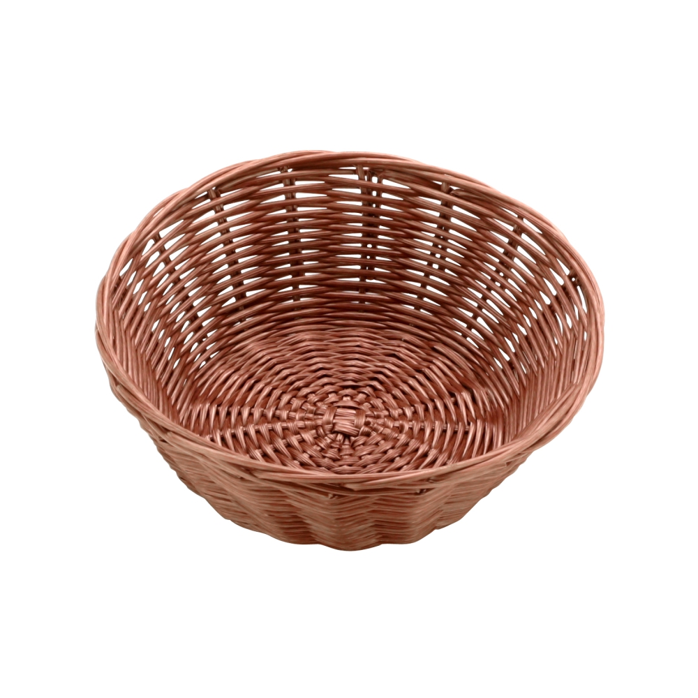 Polypropylene Rattan Basket dia.8x7cm Round Dark Brown (C03 Range ...