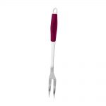 Stainless Steel Meat Fork with Purple Silicone Handle-M446MFP