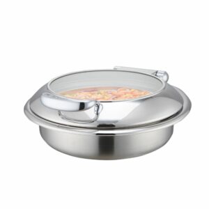 Round 6.8L Stainless Steel Induction Chafer (Vienna Series)-W16-3602T