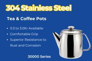 【304 Stainless Steel】Tea & Coffee Pots (31300 Series)